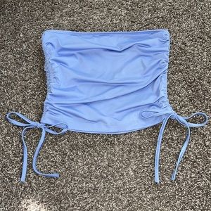 Purple Tube Top w Adjustable Ties